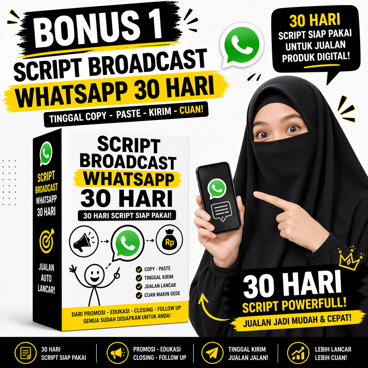 Bonus 1 - Script Broadcast WhatsApp 30 Hari